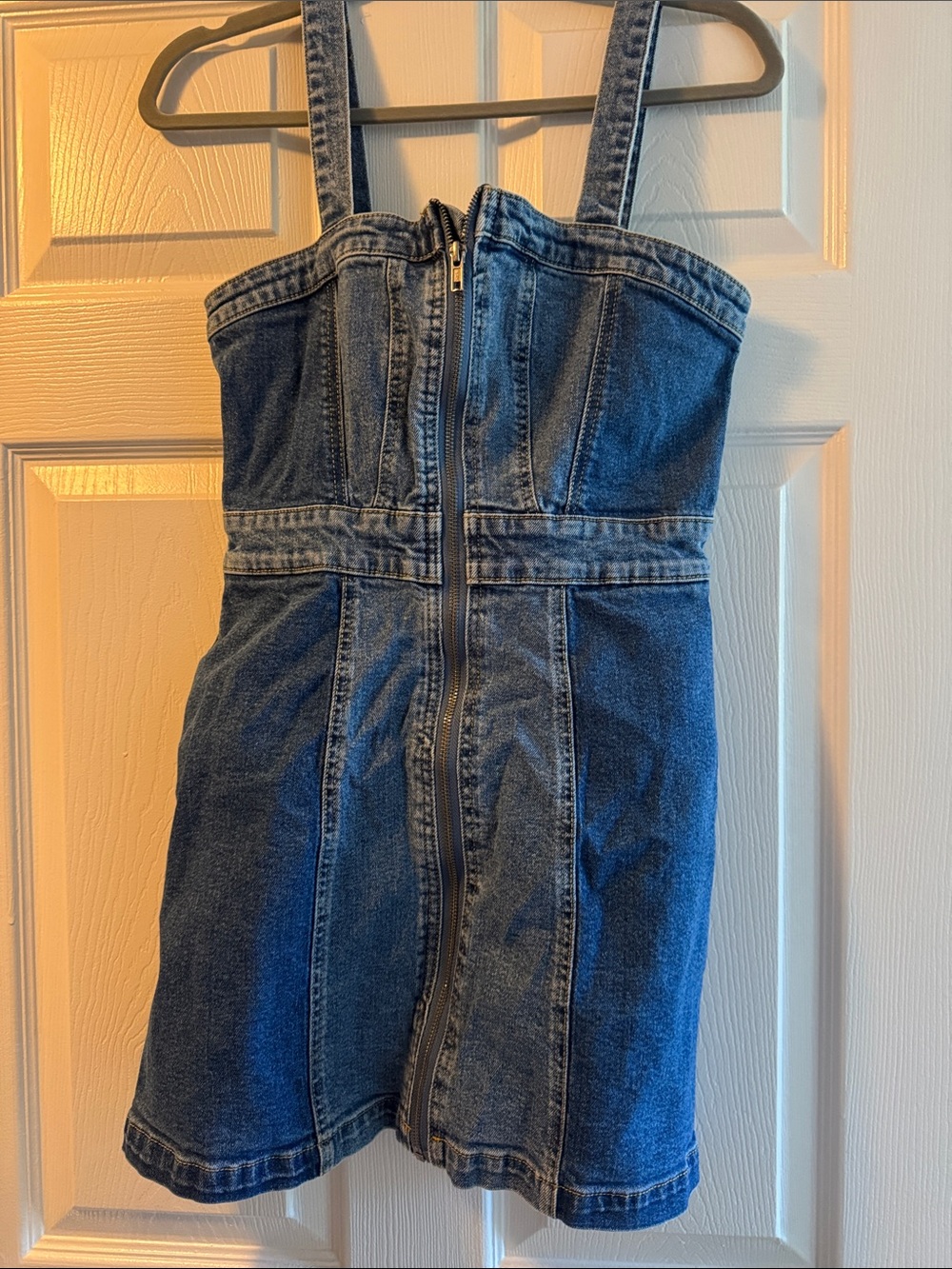 Denim Zip Up dress